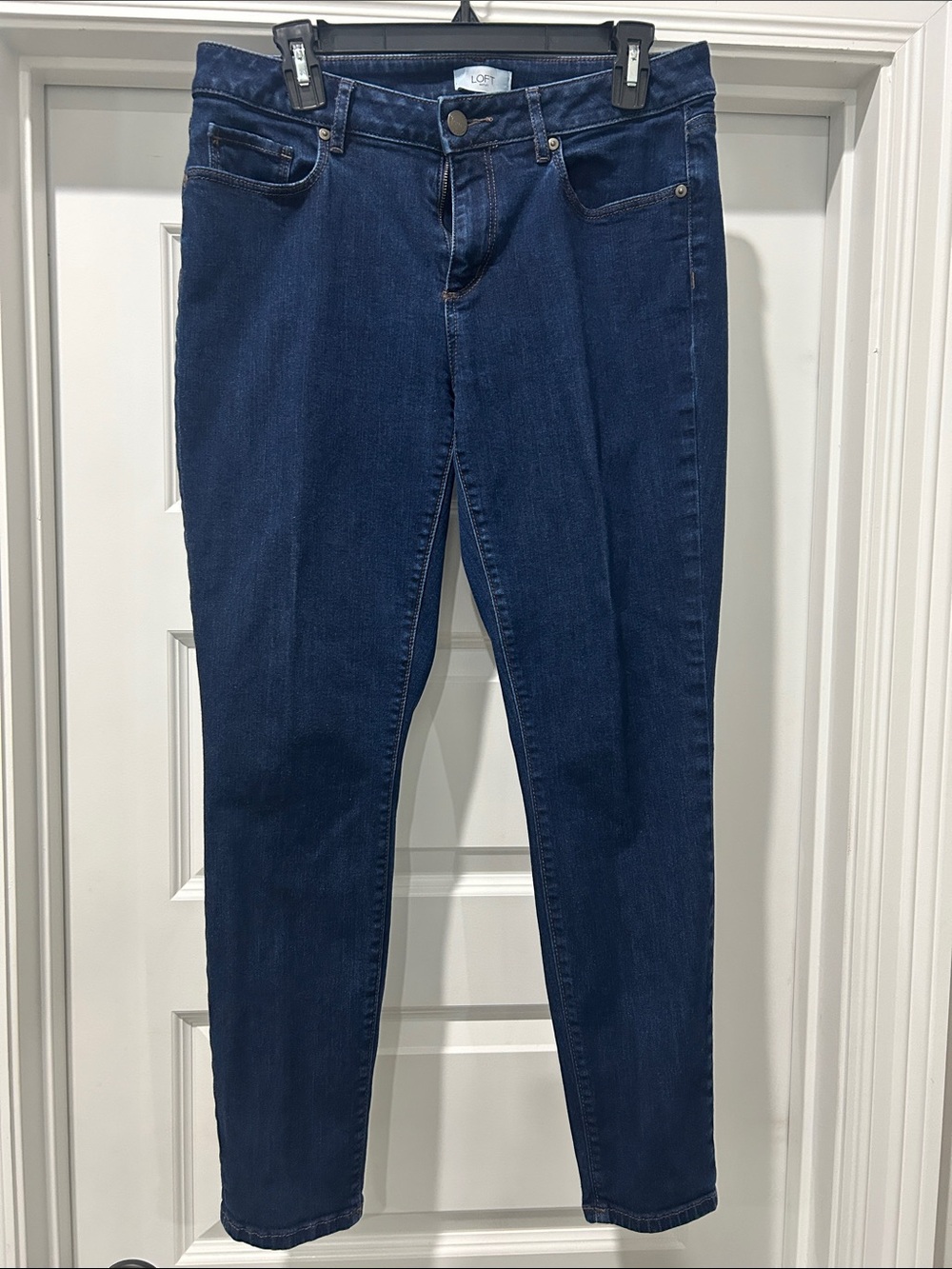 LOFT Navy Stretch Skinny Jeans